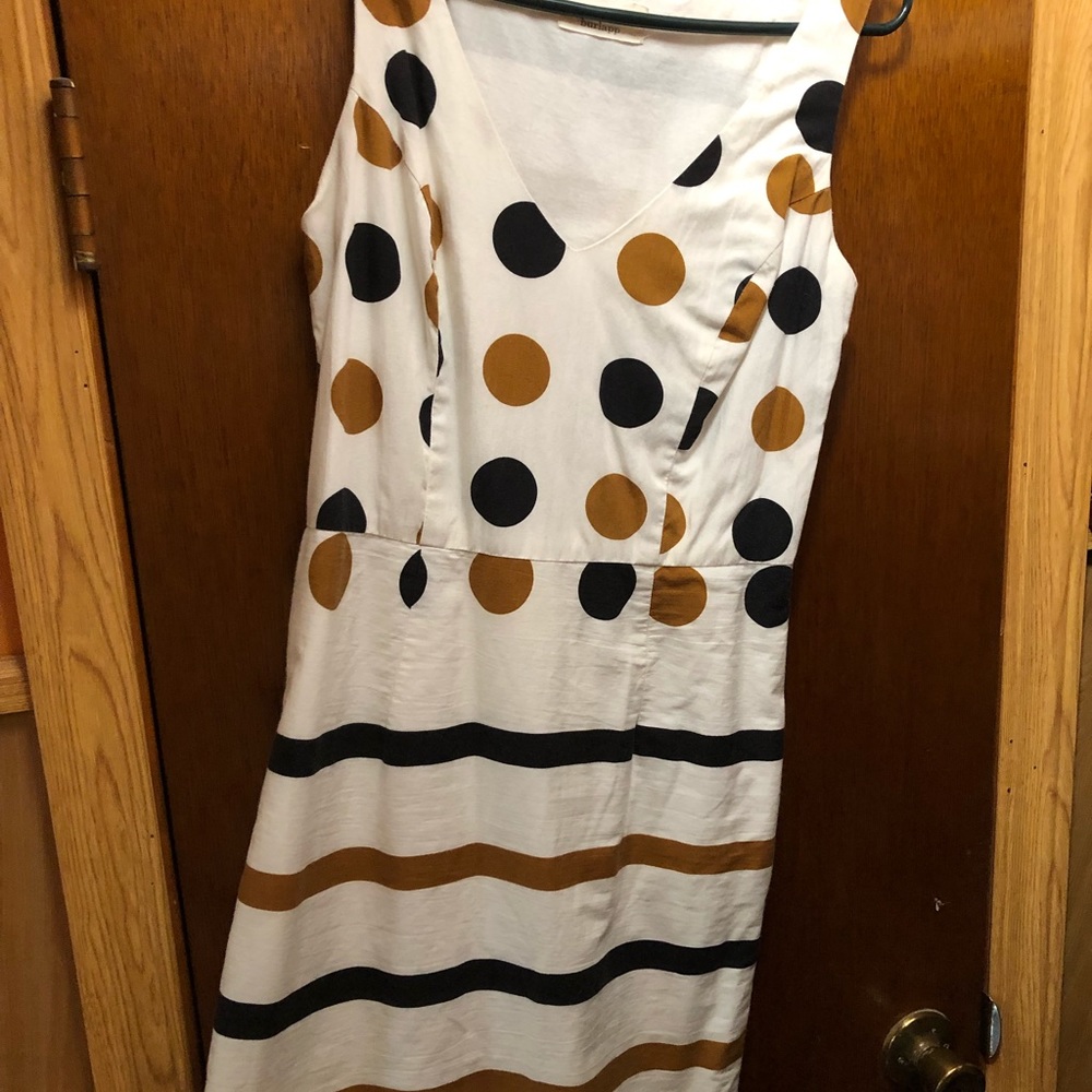 White dress with polka dots